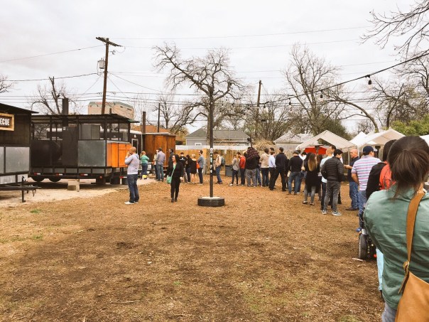 Your average line for BBQ in Austin
