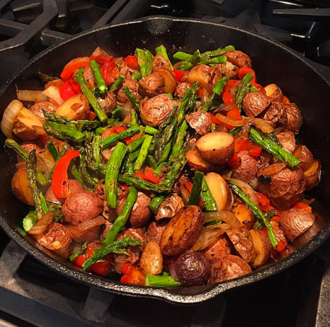 Jumble of Junk from leftovers, pre-eggs